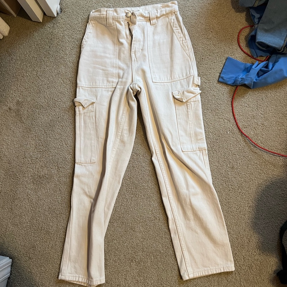 PacSun Off-White Cargo Pants